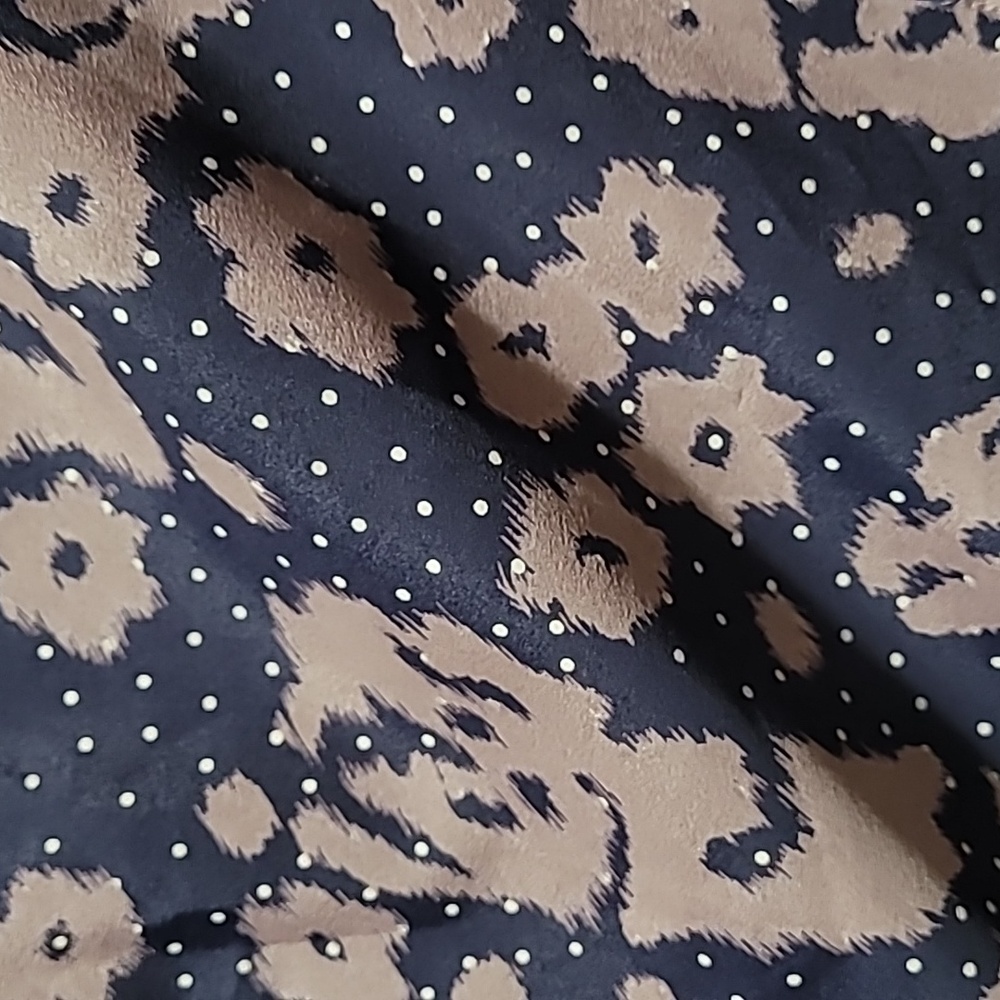 Anthropology Sunday In Brooklyn Floral Batwing Sleeve Top - Brown And Navy Small - Picture 3 of 12
